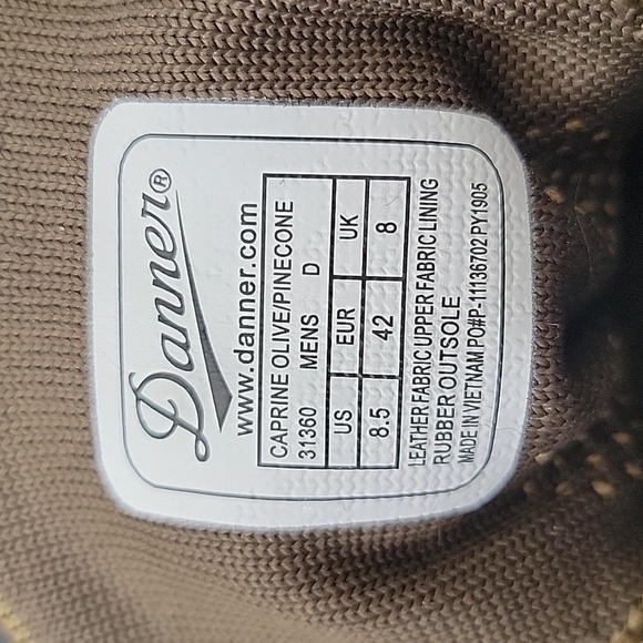Men's Danner Caprine Olive/Pinecone Shoe - Picture 6 of 9